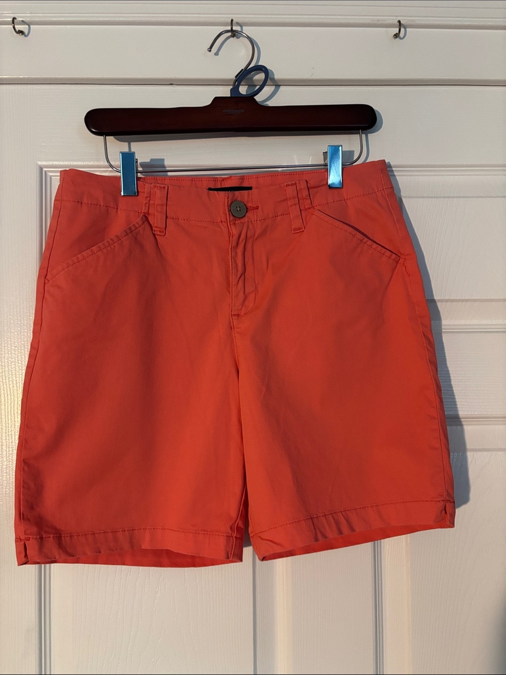 Lee Women’s Coral Orange Bermuda Shorts